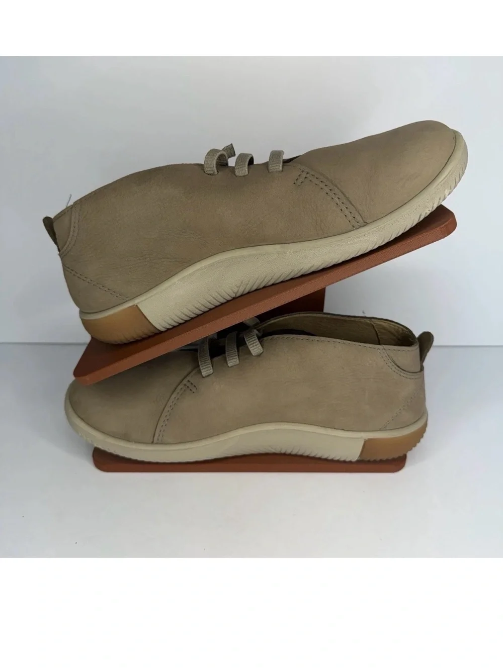 KEEN KNX Chukka Boots, Mens Sz 8.5 No-Tie Elastic Lace Shoes, Preferred Leather